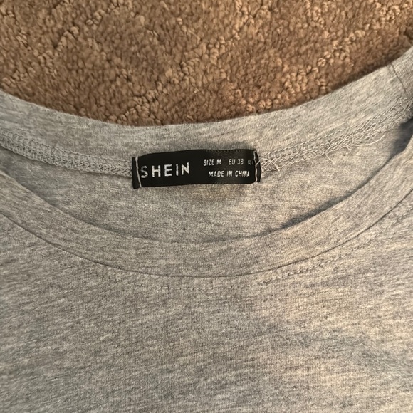 SHEIN Heather Gray Tee “All You Need Is Love” Women’s Size Medium - Picture 2 of 3